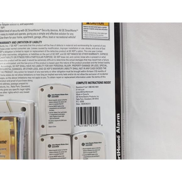 NEW GE Home Security Wireless Alarm Kit 3 Magnetic Window & 1 Keypad Controller - Picture 7 of 12